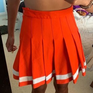 Vintage Orange Cheerleading Skirt